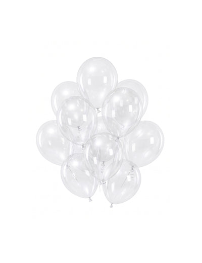 100 mini průhledných latexových balónků 13 cm na party dekorace