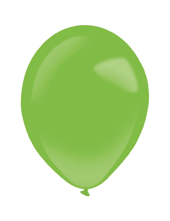 Mini ballons latex pour anniversaire verts lot de 100