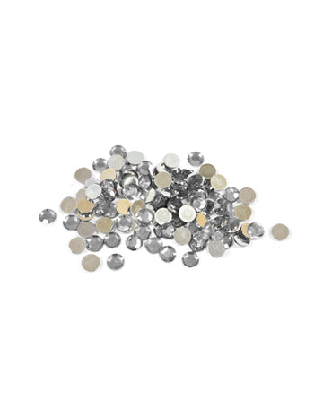 100 malých stříbrných kulatých stolních konfet 0,6 cm