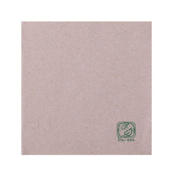 100 koktejlových ubrousků z recyklované bavlny 20 x 20 cm kompostovatelné