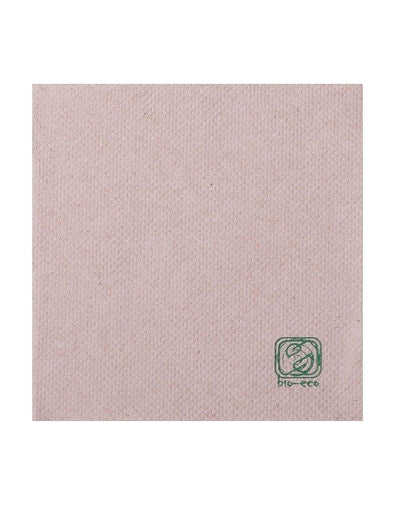100 koktejlových ubrousků z recyklované bavlny 20 x 20 cm kompostovatelné