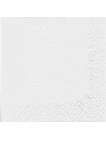50 bílých papírových ubrousků 38 x 38 cm 