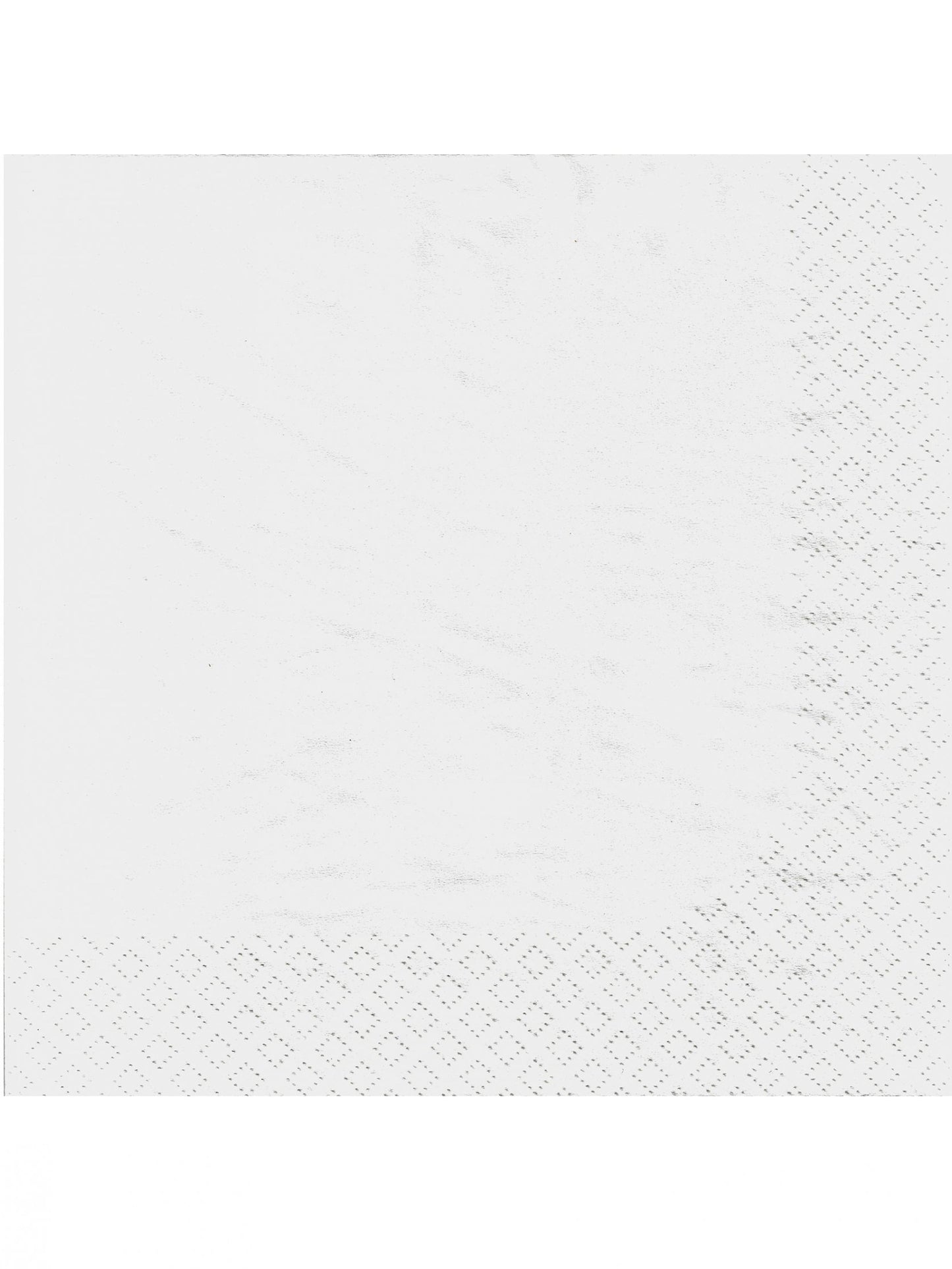 Serviettes en papier pour fête blanches avec bordure gaufrée
