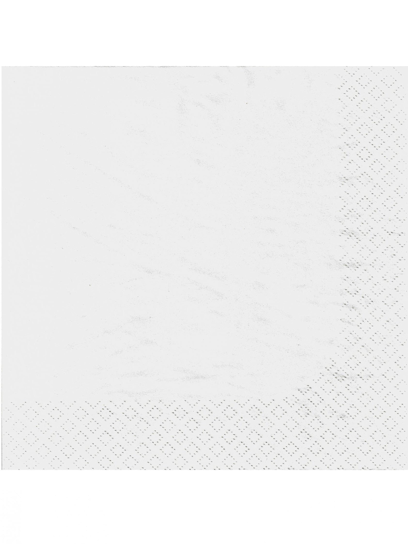 Serviettes en papier pour fête blanches avec bordure gaufrée