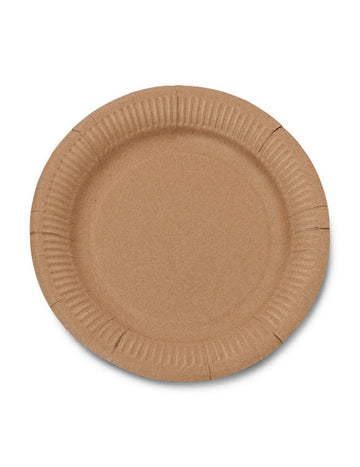 10 malých talířů z kraftového papíru 18 cm