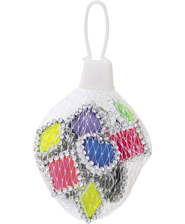 Lot de 12 bagues diamants pour piñata pour enfant multicolores