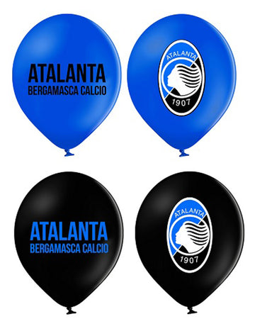 12 modrých a černých latexových balónků Atalanta™ 30 cm