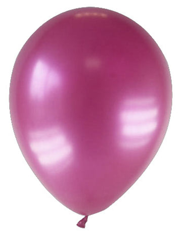 12 vínových metalických balónků 28 cm