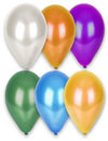 Ballons métallisés multicolores