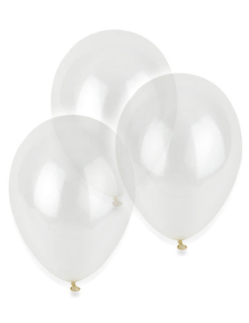 12 průhledných balónků 28 cm