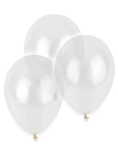 12 Transparentních balónů 28 cm