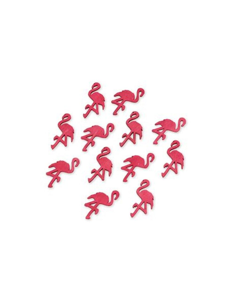 Gros plan sur les détails de la décoration de flamants roses pour fête exotique en bois rose