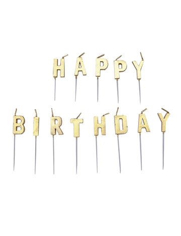 13 zlatých svíček k narozeninám 4 cm na dort