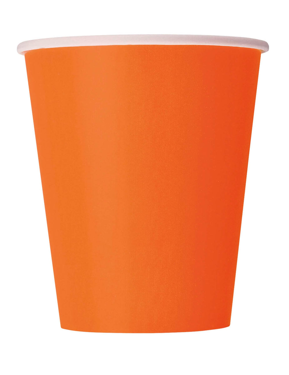 Kartonové kelímky oranžová na oslavu 266 ml