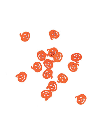 15 oranžových stolních konfet ve tvaru dýně Halloween 10 g 