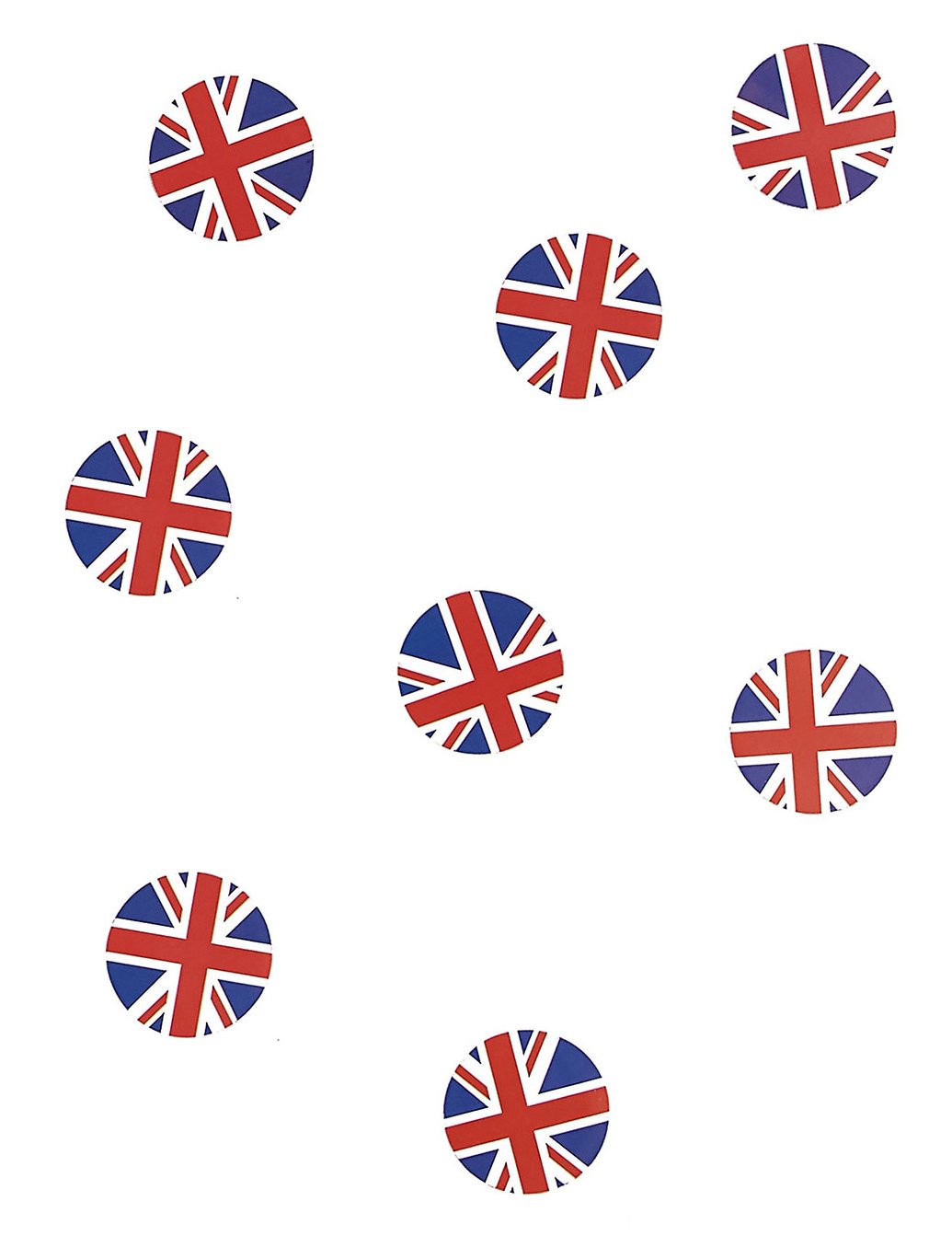 150 Stolní konfety vlajka uk