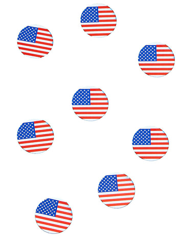 150 stolních konfet s vlajkou USA