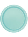 Assiettes en carton pour fête menthe