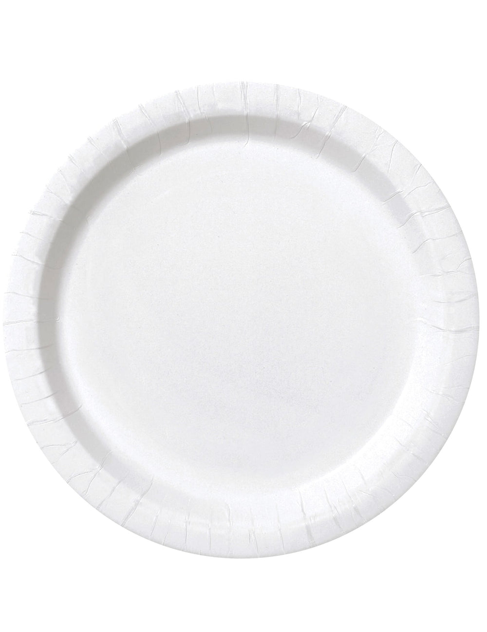 Assiettes en carton jetables rondes pour fête blanches