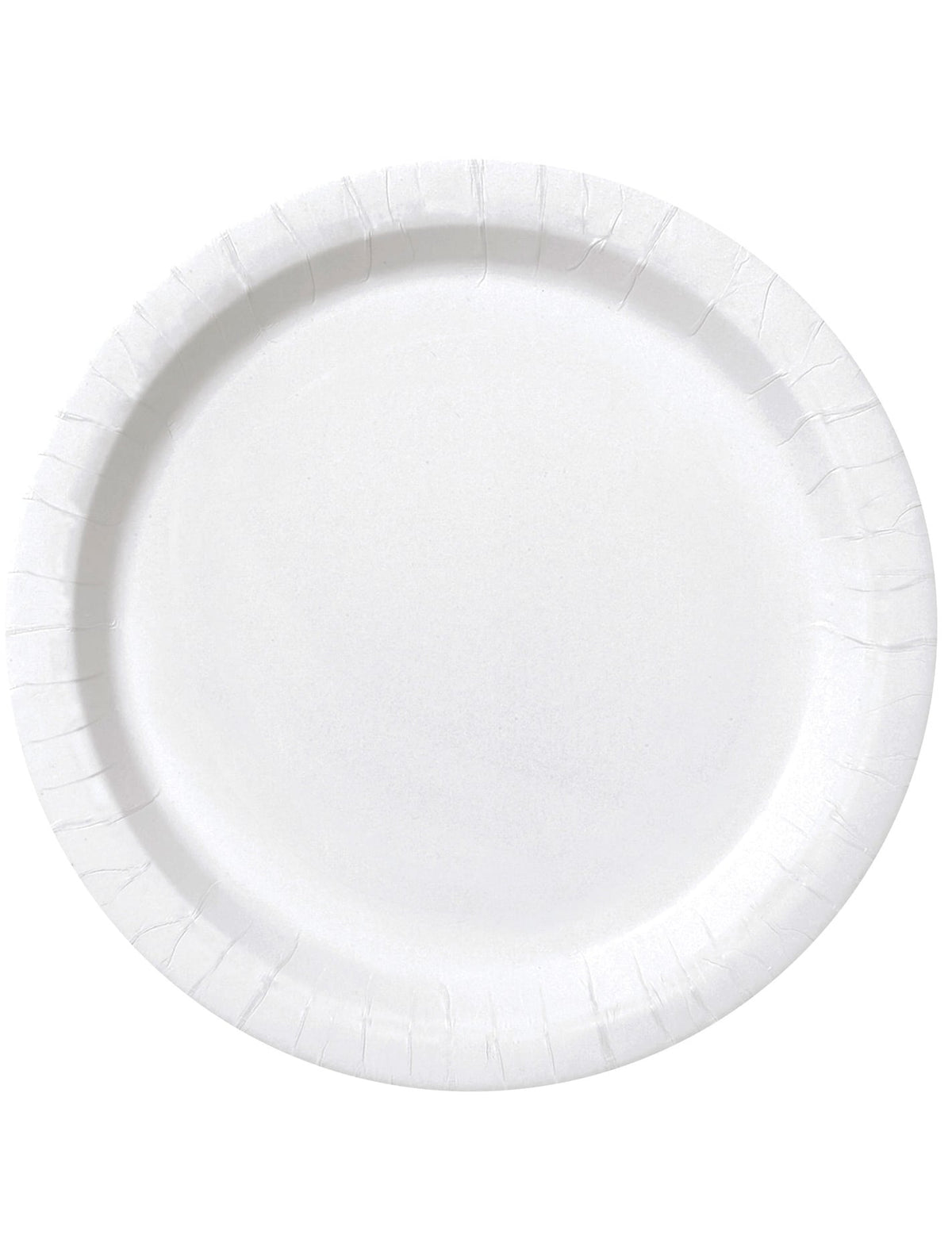 Assiettes en carton jetables rondes pour fête blanches