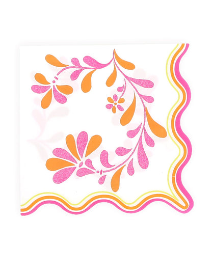 16 Papier-Servietten Pink Limonade 33 x 33 cm