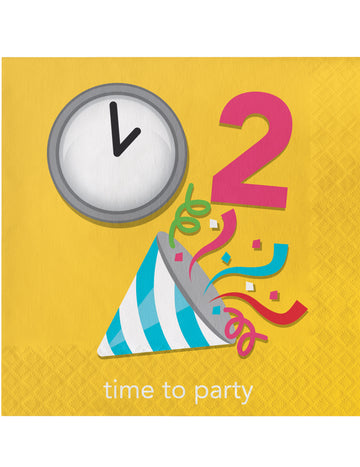 16 párty papírových ubrousků Emojions™ 33 x 33 cm narozeniny