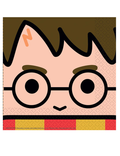 16 papírových ubrousků kawaii Harry Potter™ 33 x 33 cm 