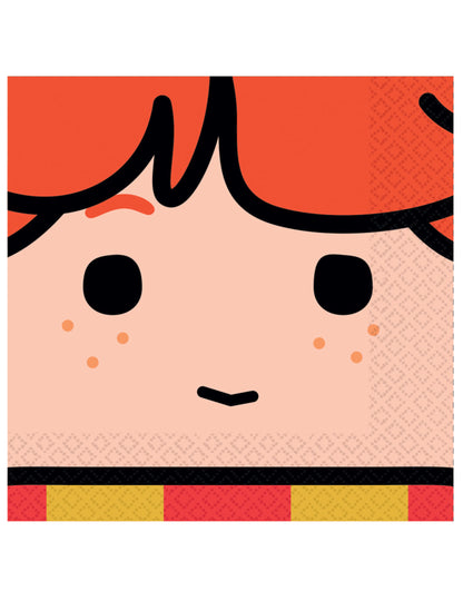 16 papírových ubrousků kawaii Harry Potter™ 33 x 33 cm 