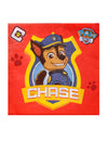 Serviettes en papier Pat' Patrouille Chase pour enfant rouges