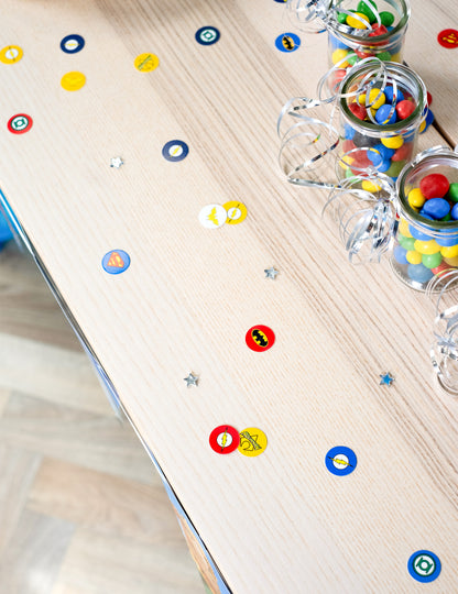 160 konfet Ligy spravedlnosti 2 cm