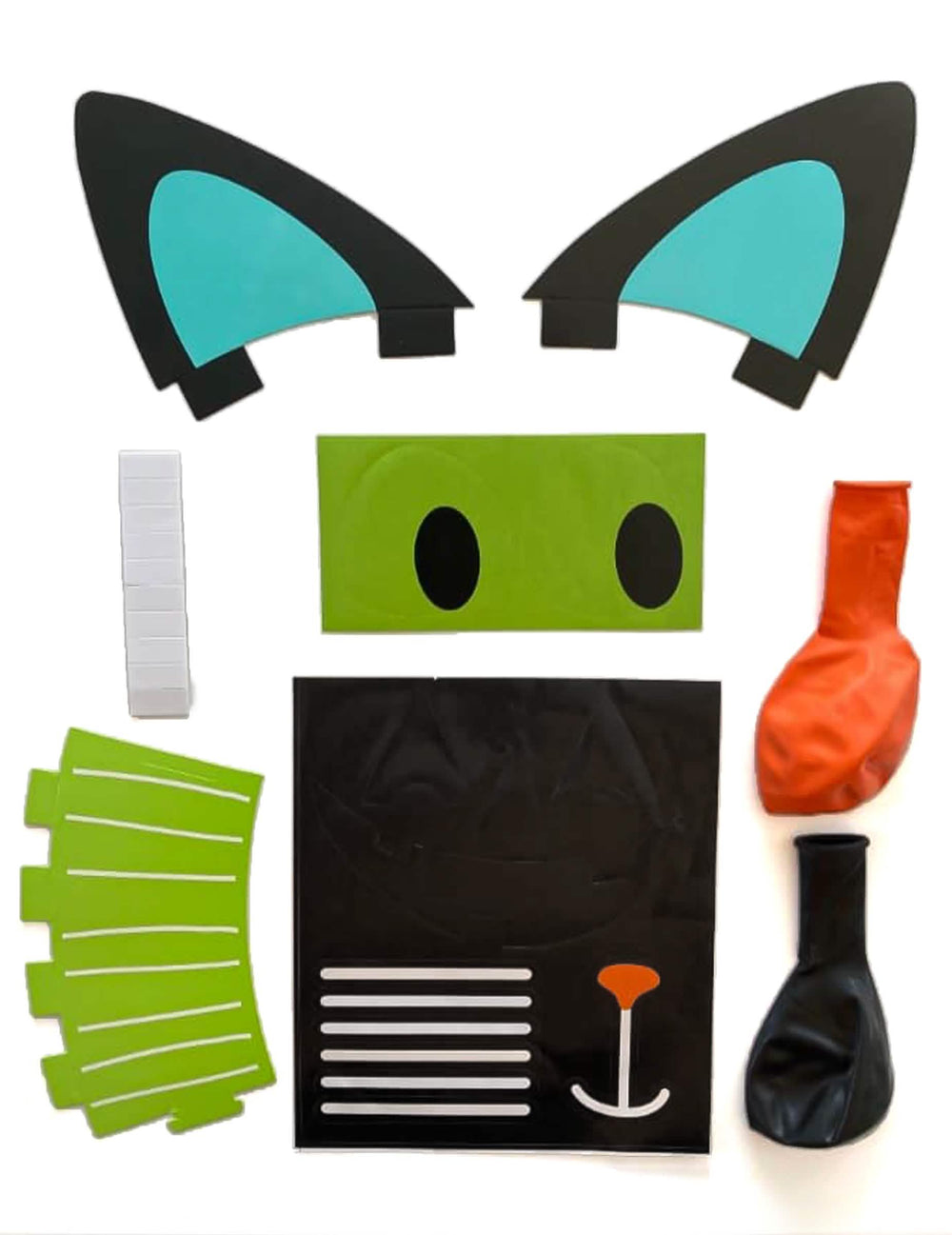 Detail doplňky a samolepky balónků latex DIY halloween Friends