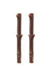 Bougies branches d'arbre marron lot de 2
