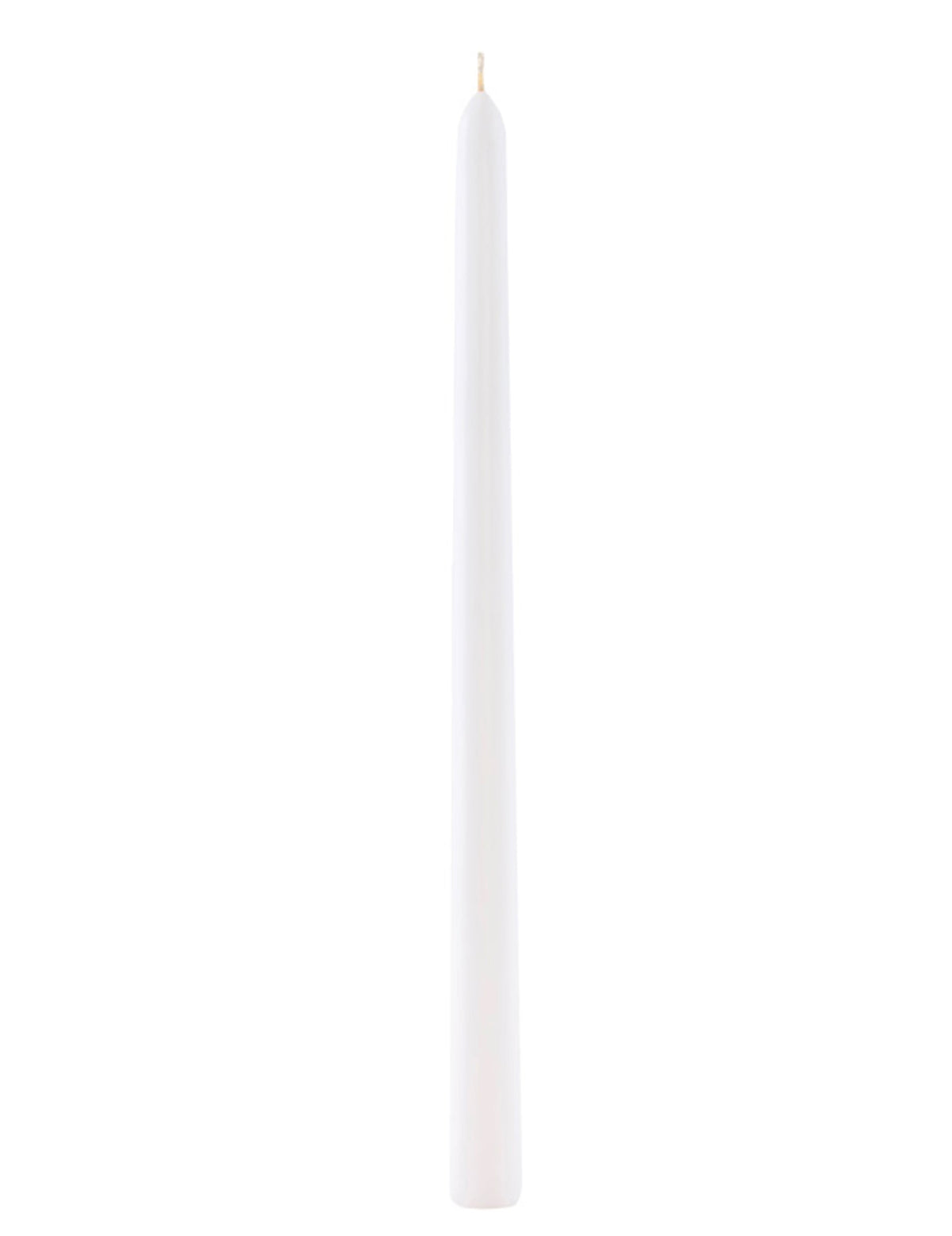 Bougies chandelles flambeaux pour décoration de fête blanches