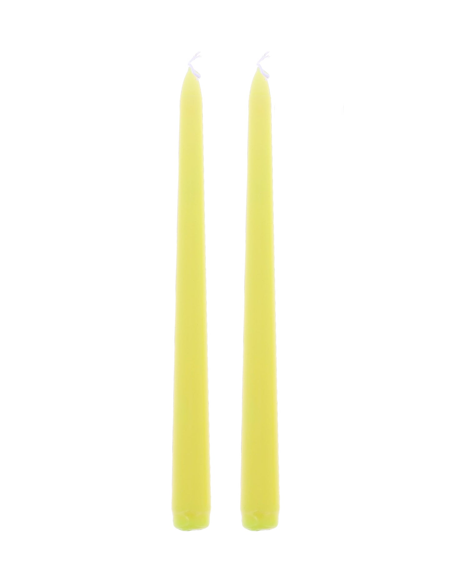 2 Kerzen gelb 25 cm