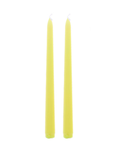 2 Kerzen gelb 25 cm