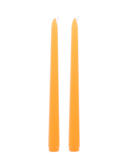 2 orange Kerzen 25 cm