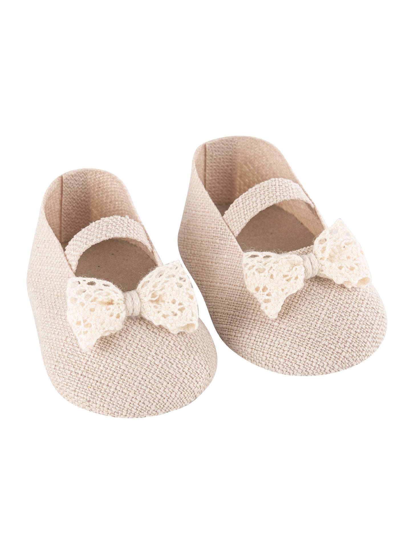 2 nádobky ve tvaru dětské baleríny 8,5 x 4,5 cm krém s efektem prádla