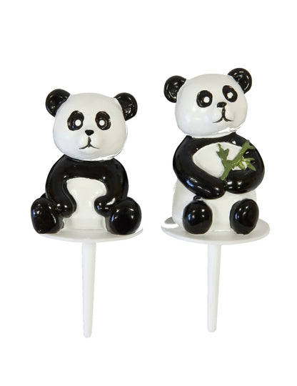 2 figurky z pryskyřice pandy 7 cm na dort