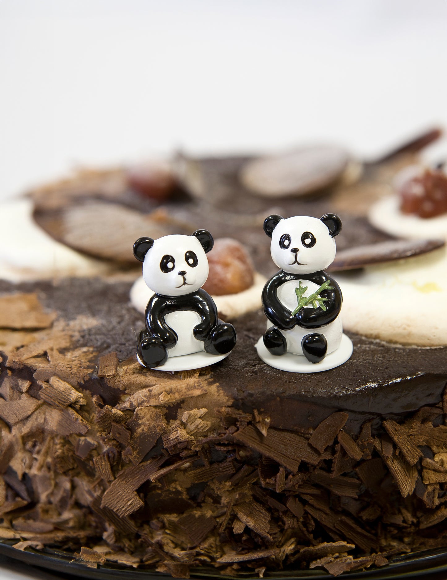 2 figurky z pryskyřice pandy 7 cm na dort