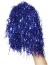Pompons de pom-pom girl pour supporter bleu métallique