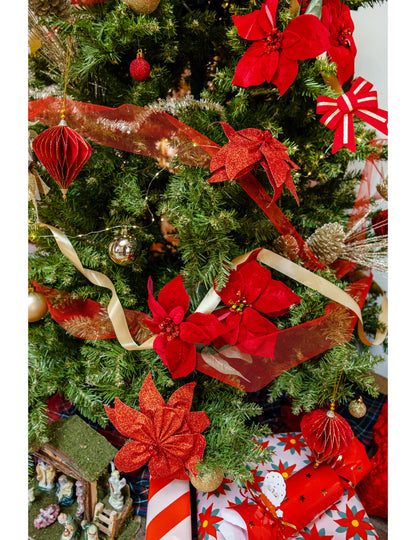 2 přívěsky s červenými diamanty ve tvaru origami 13 cm