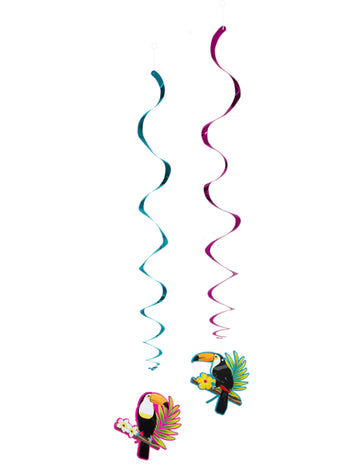 2 spirálové závěsy Toucan 85 cm