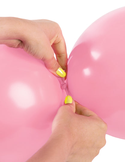 20 Ballons gonflables Rose pastel à relier 28 cm