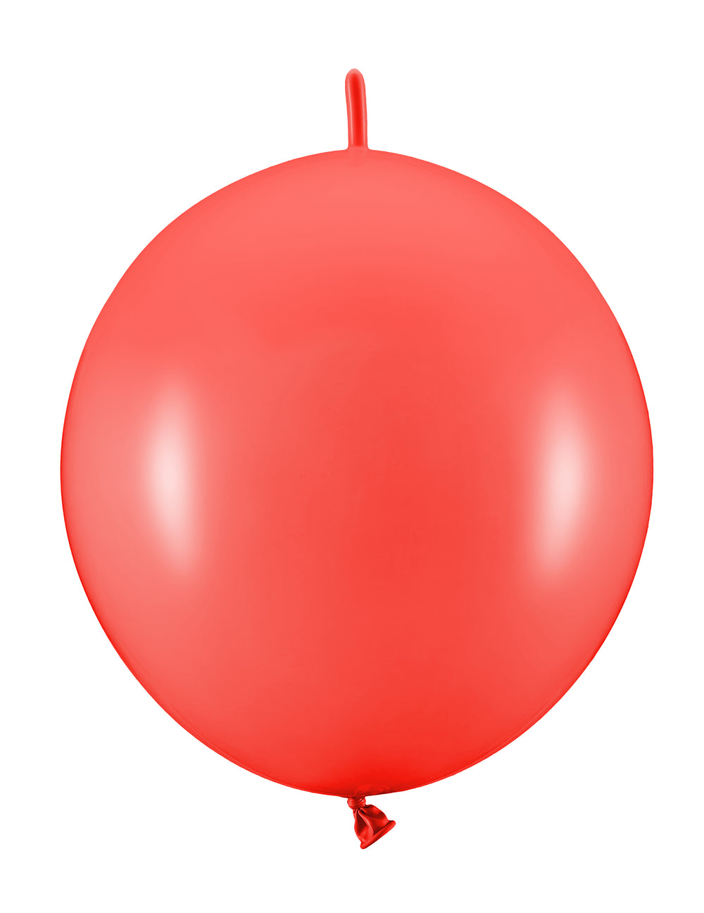 Gros plan sur un ballon du lot de 20 ballons à relier rouge