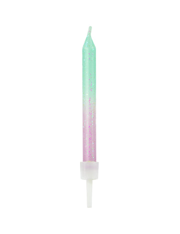 20 duhových narozeninových svíček 6 cm