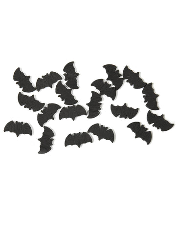 20 halloweenských konfet s netopýry na stůl