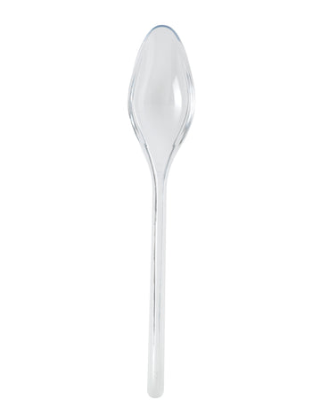 20 křišťálových plastových dezertních lžiček 14 cm
