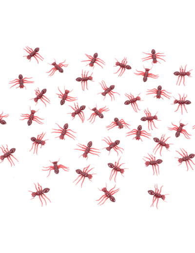 Lot de 20 fourmis insectes pour décoration rouges