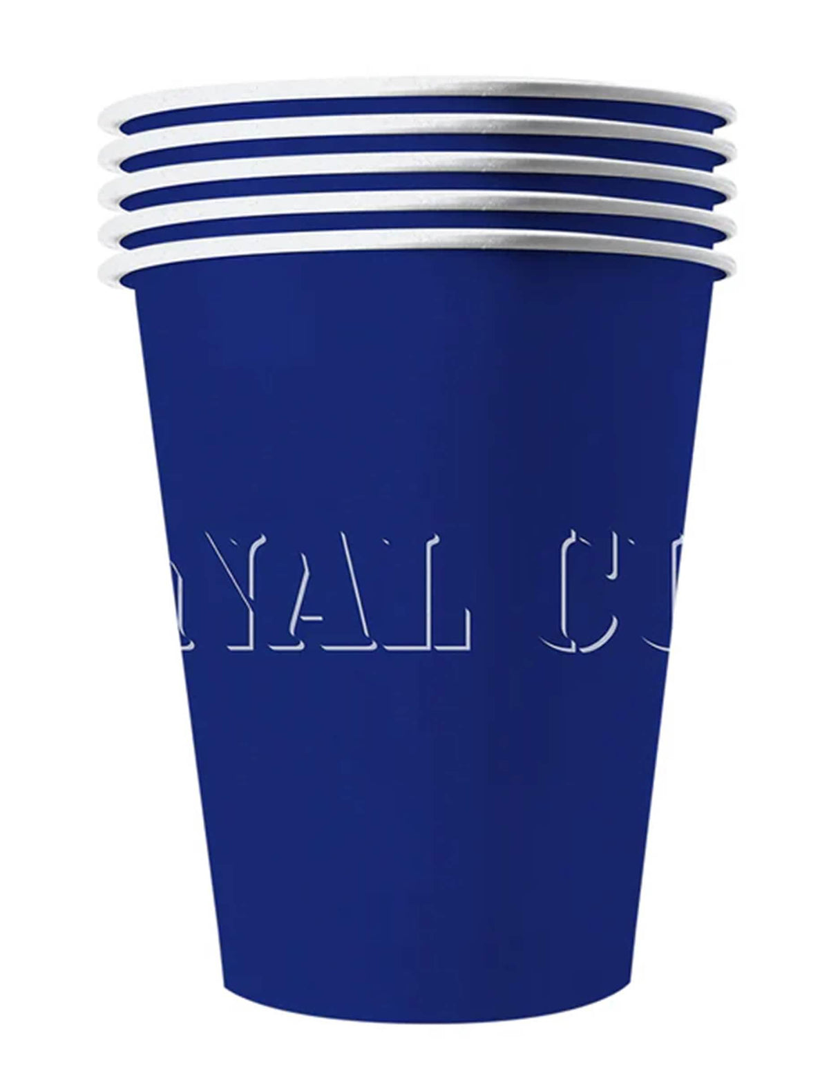 Gobelets américains bleus en carton recyclable lot de 20