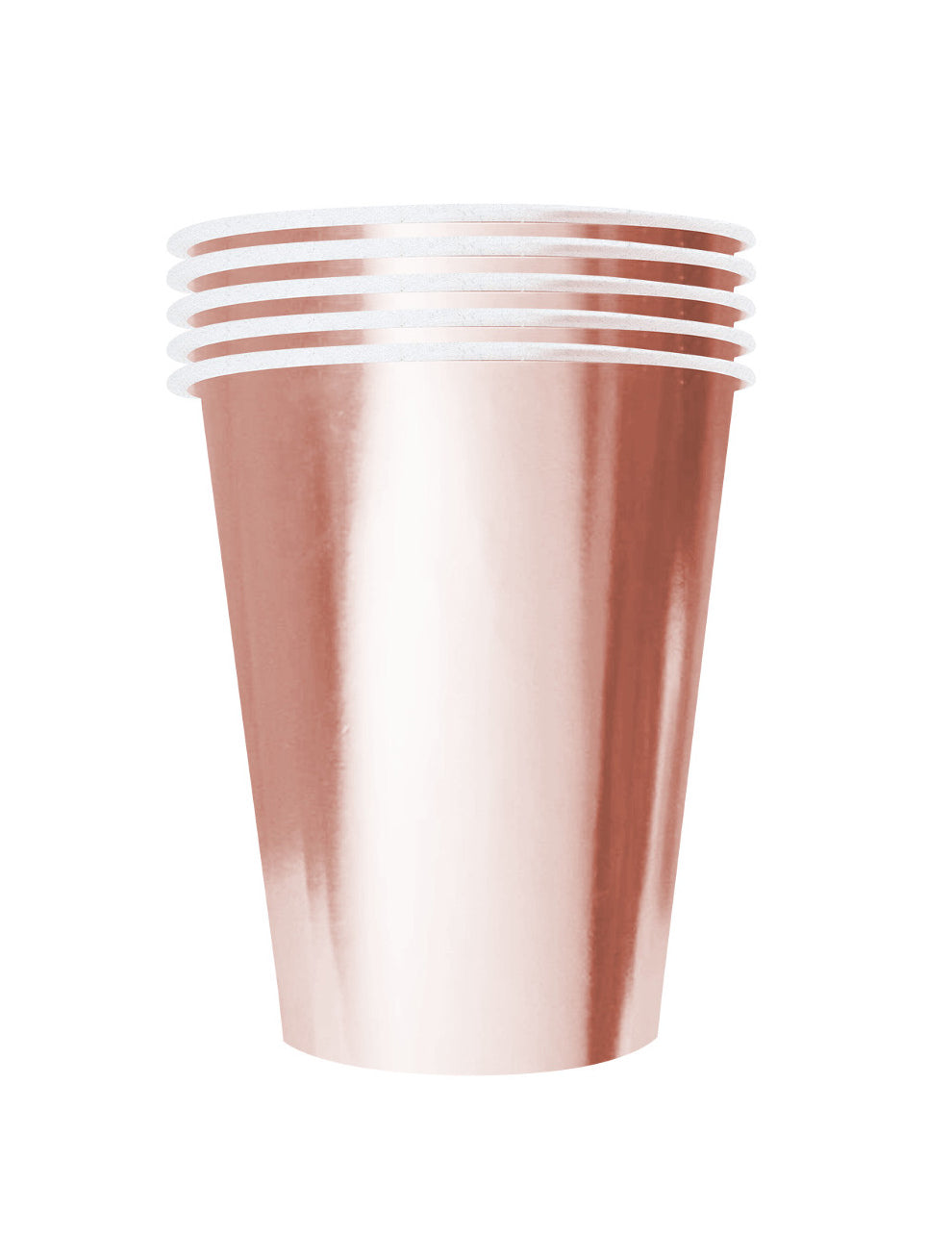 Gobelets américains carton recyclable pour fête rose gold